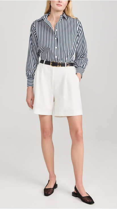 rag & bone Pants - Rag & Bone Irina Ponte Shorts White - XXS